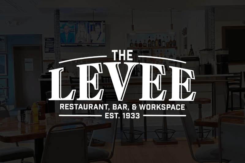 The Levee Restaurant, Bar, and Workspace Logo